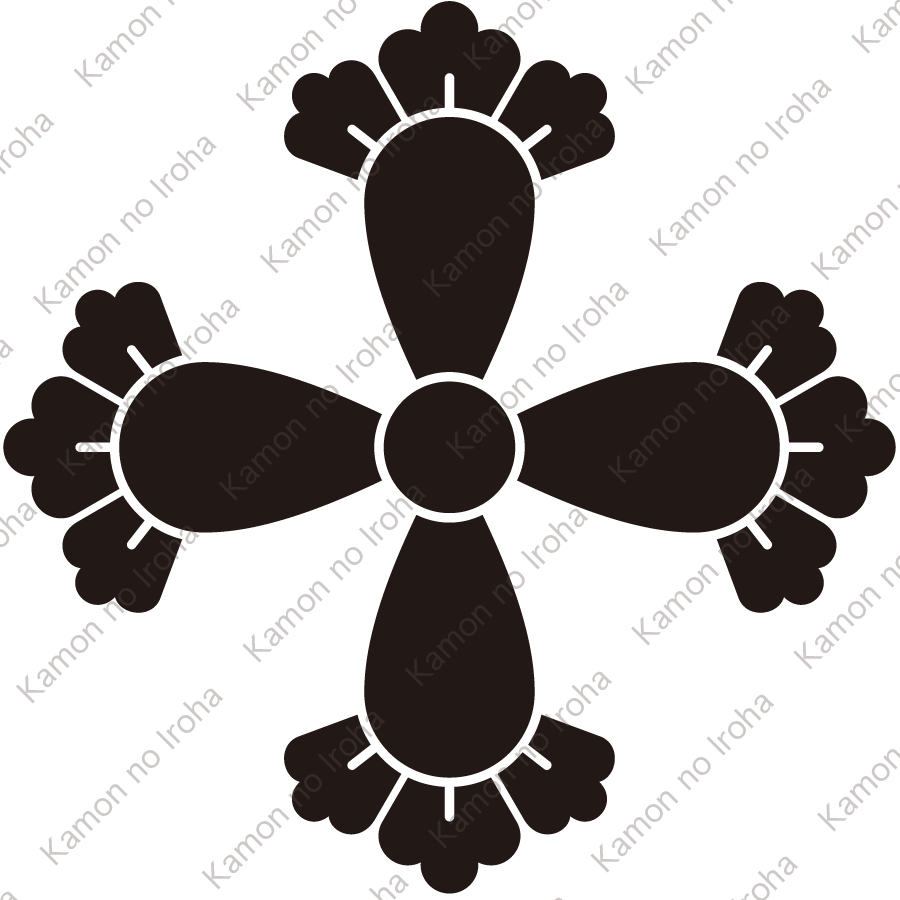 花形四つ丁子紋