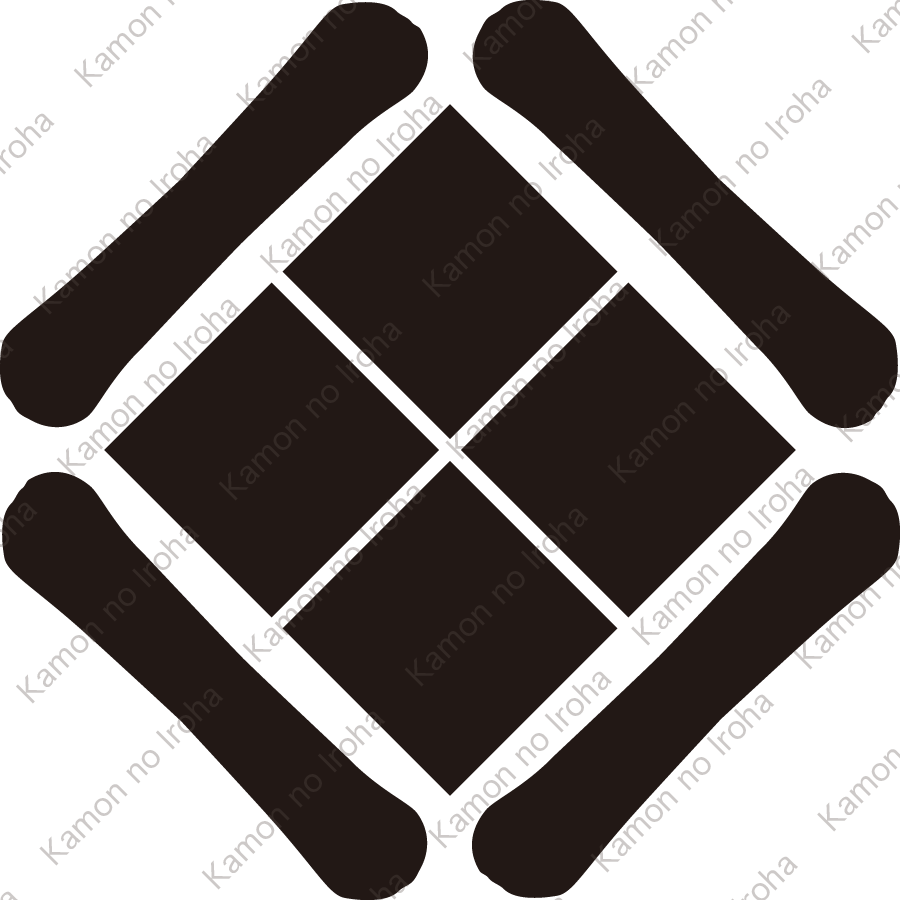 四つ一文字に四つ石紋