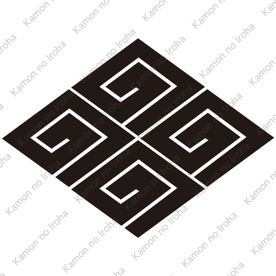 四つ稲妻菱紋
