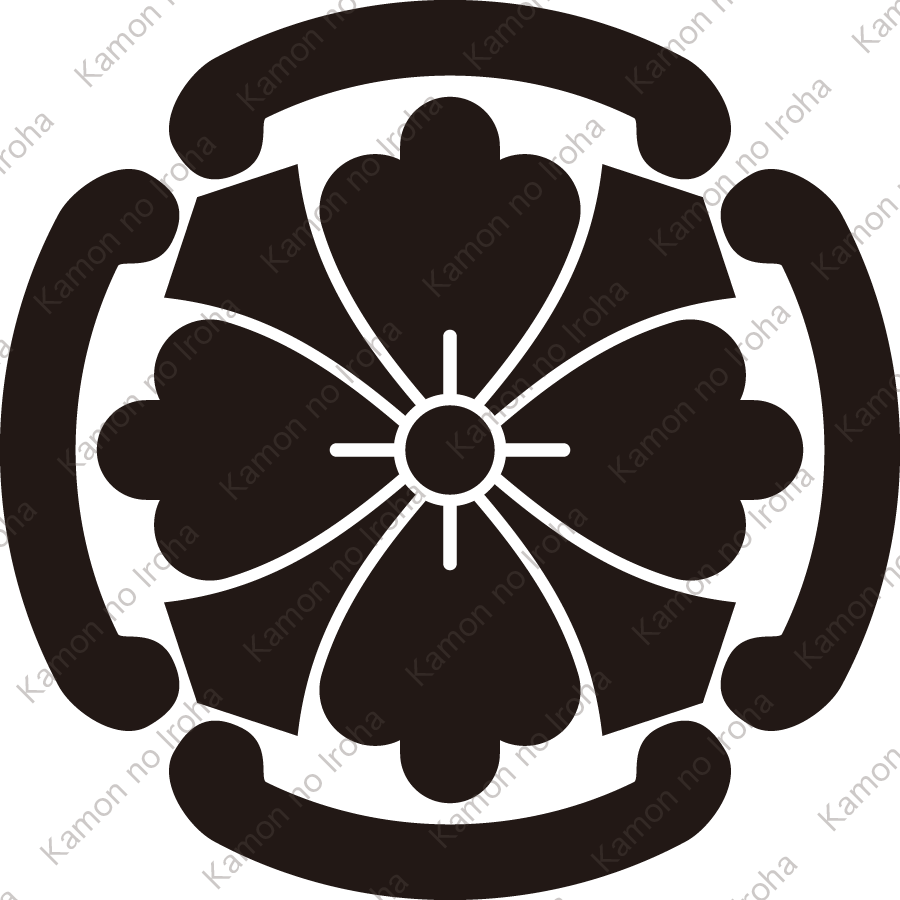 四つ鐶に剣花角紋
