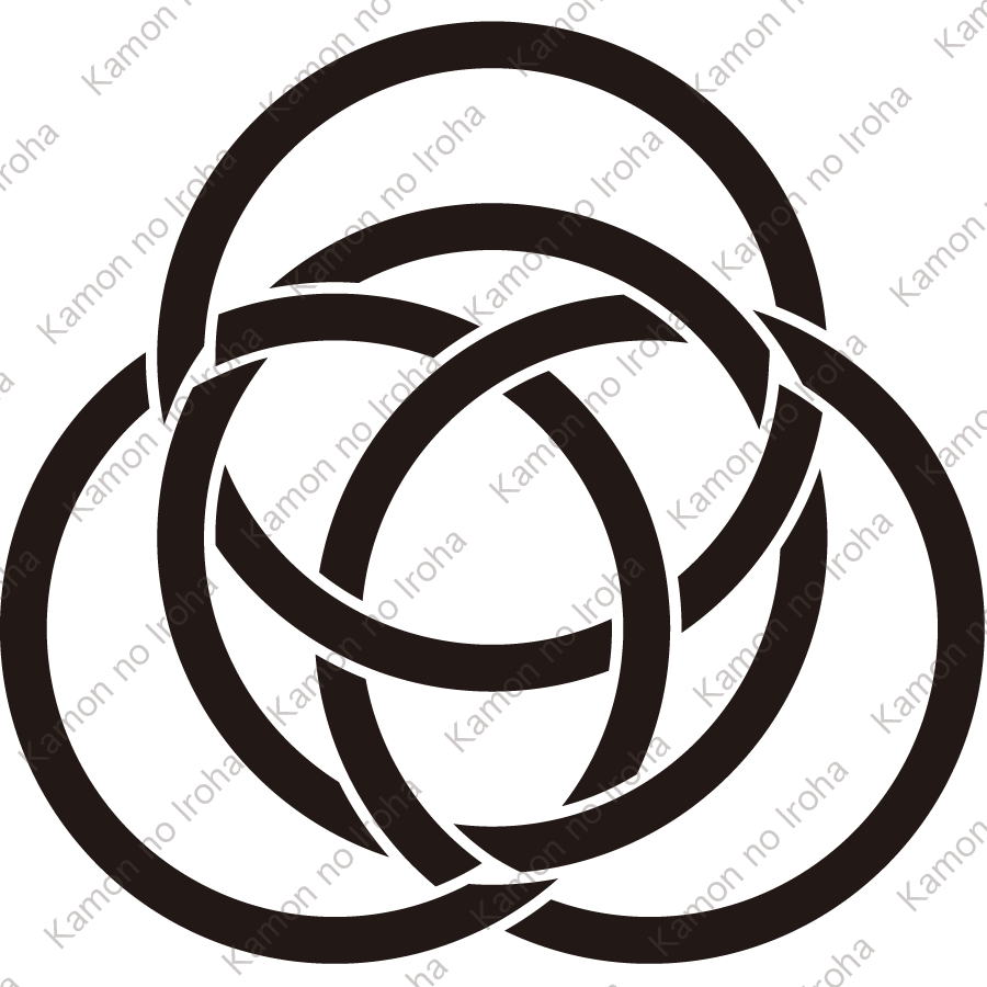 四つ組み金輪紋