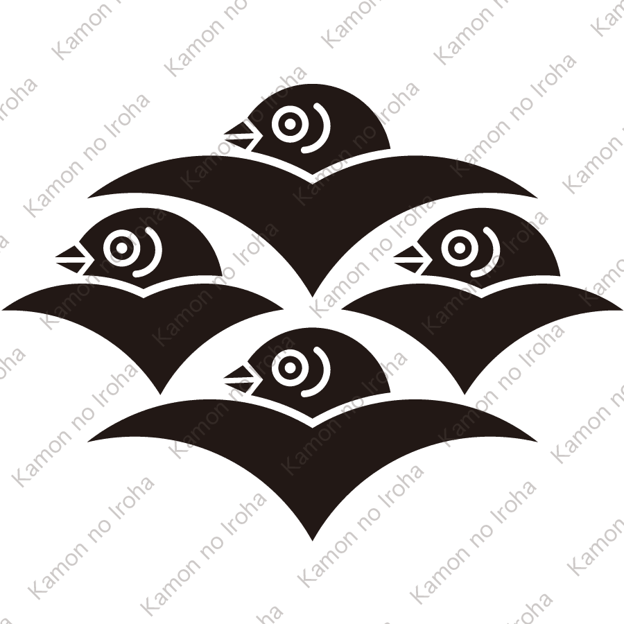 四つ盛り雁金菱紋