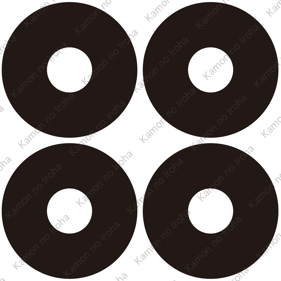 四つ蛇の目（２）紋