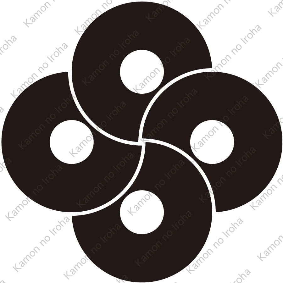 四つ捻じ蛇の目紋