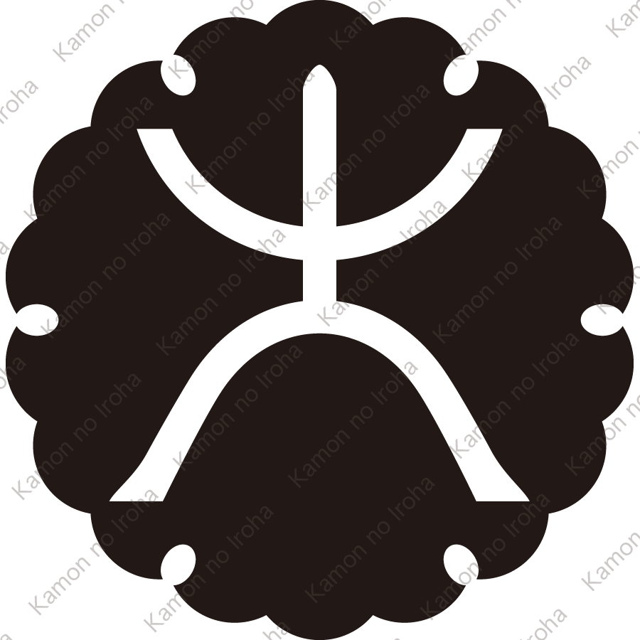 雪に地抜き大文字紋