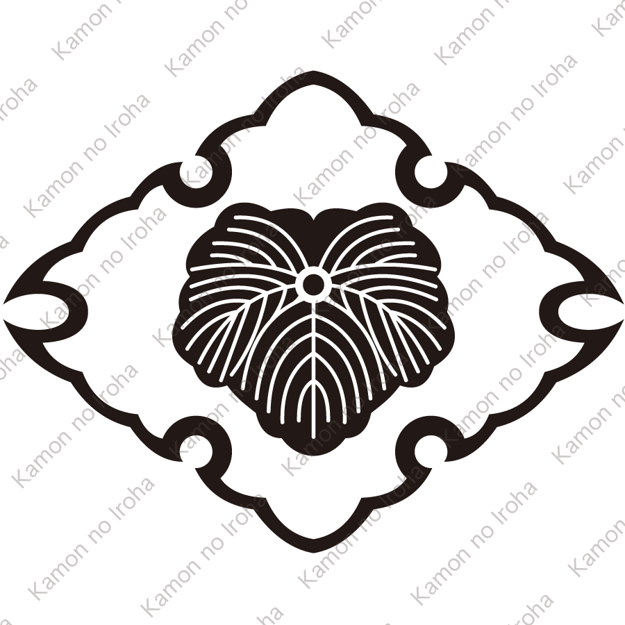 雪輪菱に蔦紋