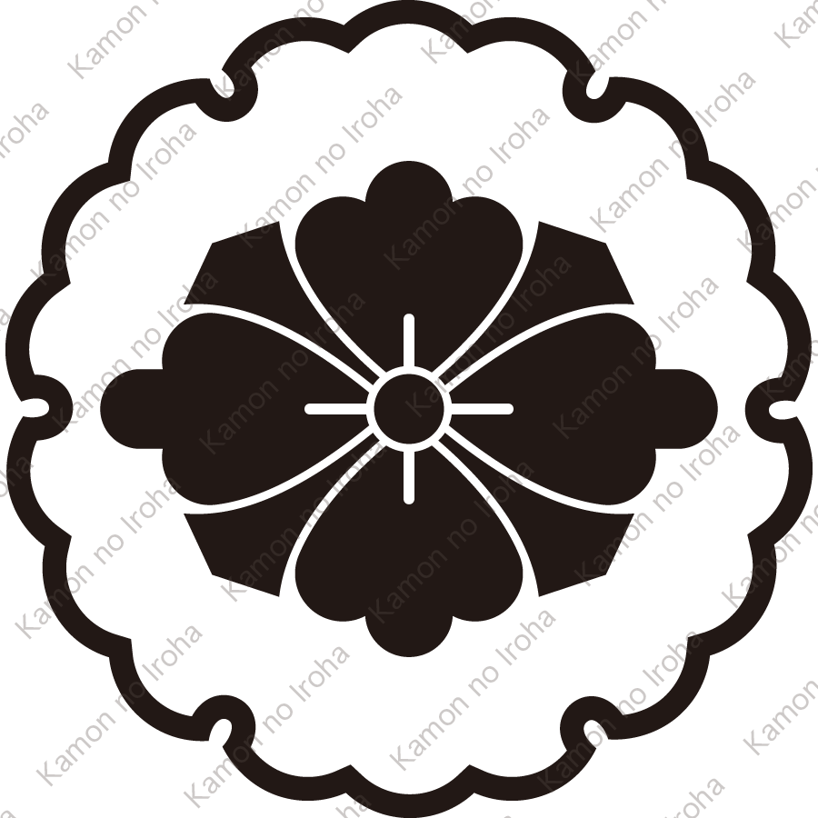 雪輪に剣花菱紋