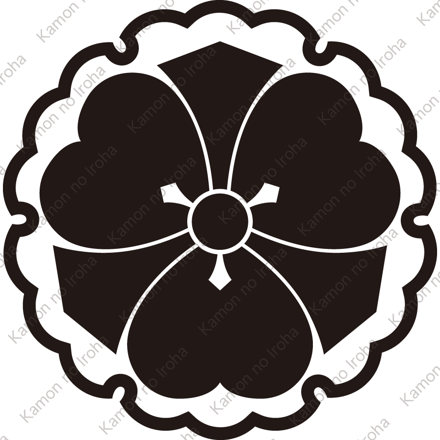 雪輪に剣片喰紋