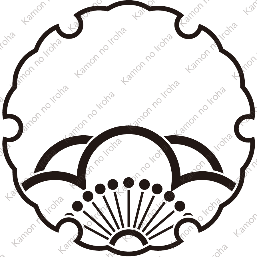 雪輪に覗き陰八重向う梅紋