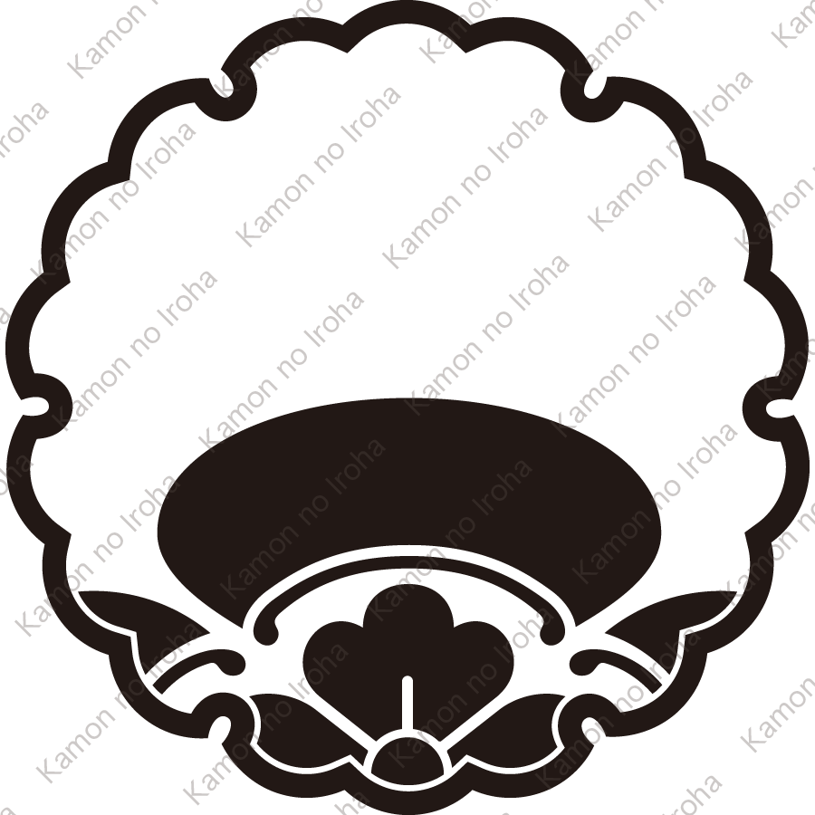 雪輪に覗き木瓜紋