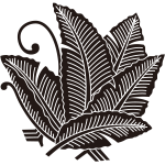 芭蕉蝶紋
