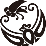 丁子子持ち蝶紋