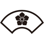 中陰地紙に桔梗紋