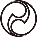 中陰左二つ巴紋