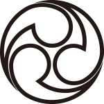 中陰左三つ巴紋