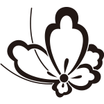 中陰唐花飛び蝶紋