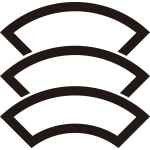 中陰三つ重ね地紙紋