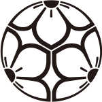 中陰三つ割り桔梗紋