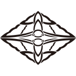 中陰対い蝶菱紋