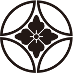 中陰七宝に反り花角紋