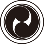 中陰輪に左二つ巴紋