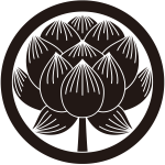中輪に蓮の花紋
