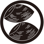 中輪に二つ蛤紋