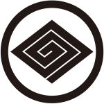 中輪に稲妻菱紋