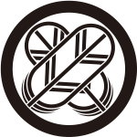 丸に中陰違い鷹の羽紋