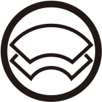 中輪に陰重ね地紙紋