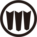 中輪に三つ並び矢筈紋