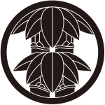 中輪に二本竹笹紋