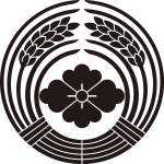 抱き稲に花菱紋