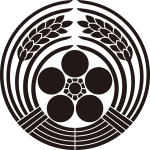 抱き稲に梅鉢紋