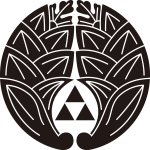 抱き茗荷に三つ鱗紋