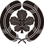 抱き鷹の羽に立ち梶の葉紋