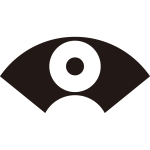 地紙に蛇の目紋