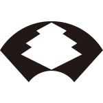 地紙に地抜き三階菱紋