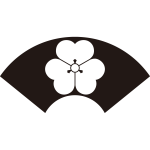 地紙に地抜き片喰紋