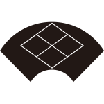 地紙に武田菱紋