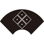 地紙に四つ目紋