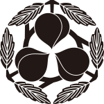 枝葉付き三つ桃紋