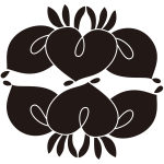 二つ杜若の花紋