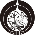 二つ熨斗輪に陰揚羽蝶紋