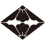 二つ割り唐花菱紋