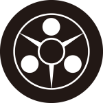 太輪に三つ日の丸地紙紋
