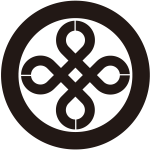 太輪に隅立て結び井筒紋