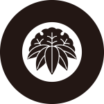 太輪に雪持ち笹紋