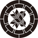 源氏輪に違い矢紋