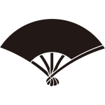 五本骨反り扇紋